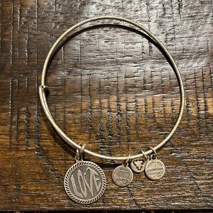 Alex and Ani “Love” Sterling Silver Bracelet